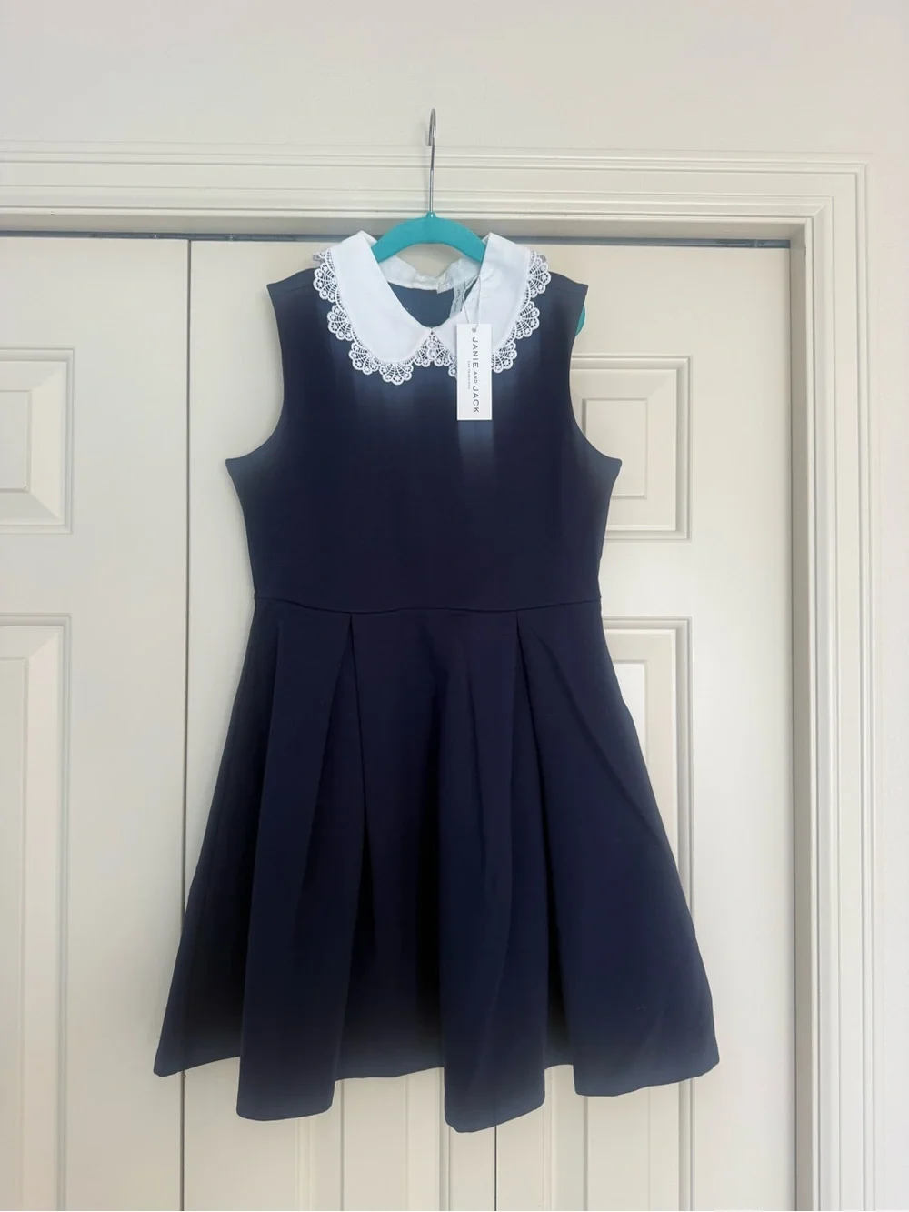Janie and Jack Navy School Uniform Dress Size 12 NWT